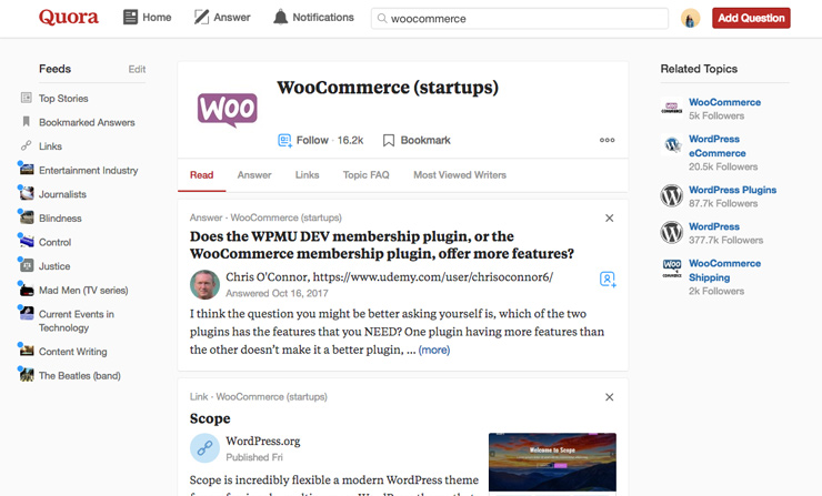 Quora for WooCommerce