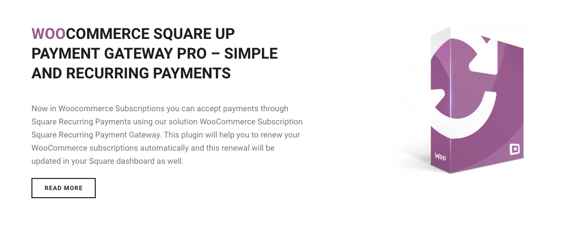 WooCommerce Square Up Payment Gateway Pro plugin